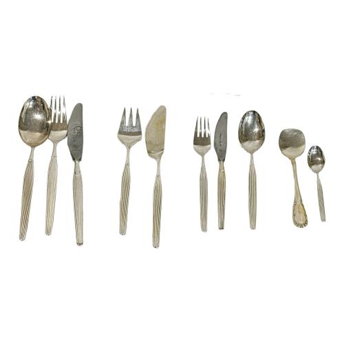 CUBERTERIA DE PLATA DEL ÚLTIMO TERCIO S. XX