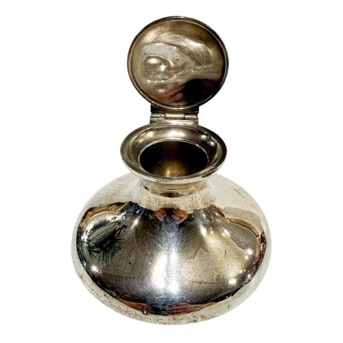 TINTERO DE PLATA DE MEDIADOS DE SIGLO XX