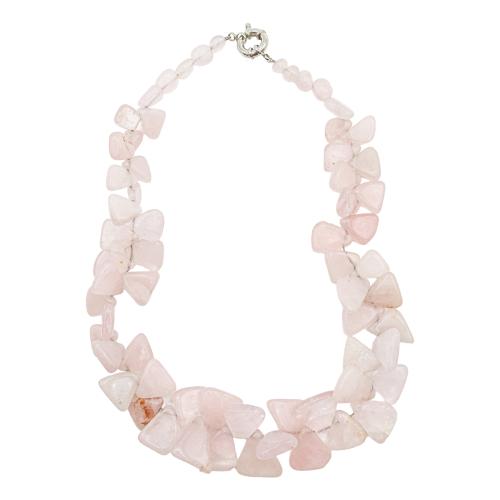COLLAR DE CUARZO ROSA