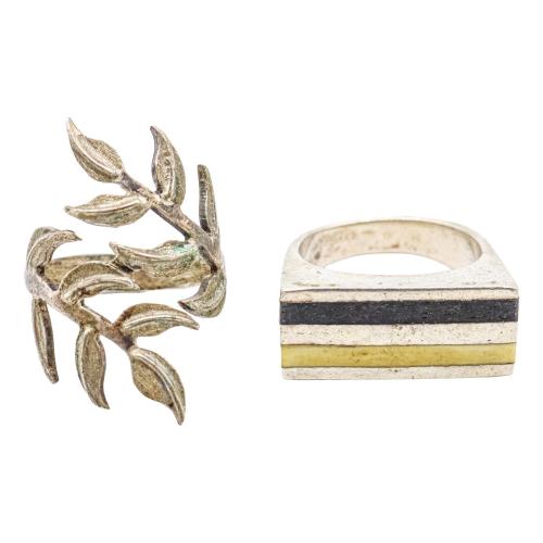 DOS ANILLOS DE PLATA