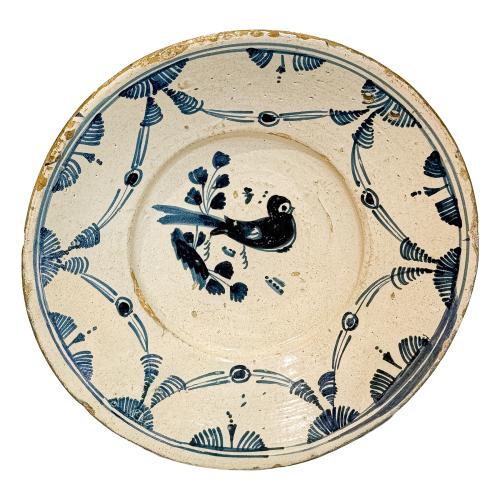 PLATO DE CERÁMICA CATALANA DE L'ARRECADA, CIRCA 1800