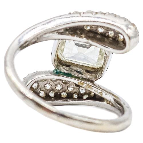 SORTIJA CON DIAMANTES, MEDIADOS S.XX