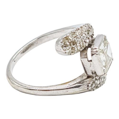 SORTIJA CON DIAMANTES, MEDIADOS S.XX