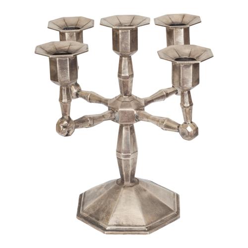 CANDELABRO EN PLATA DE LOS AÑOS 30