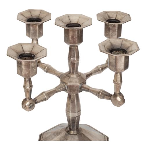 CANDELABRO EN PLATA DE LOS AÑOS 30