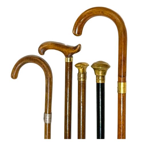 CONJUNTO DE BASTONES DE PASEO DE PRINCIPIOS DEL SIGLO XX