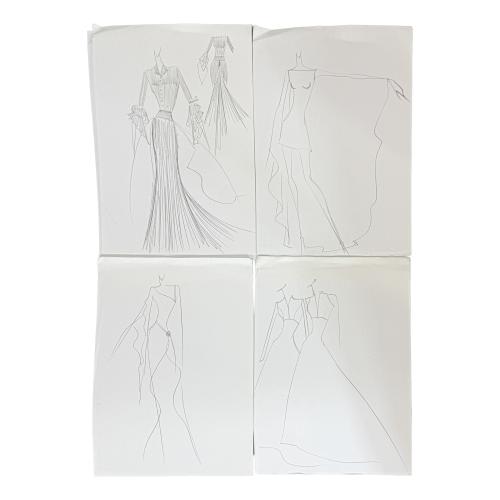 LIBROS DE MODA AUTOGRAFIADOS Y CON DIBUJOS POR MANUEL MOTA