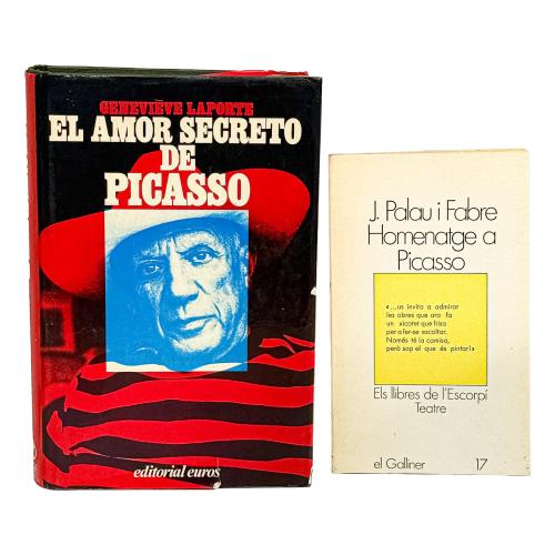 DOS DE LIBROS SOBRE PICASSO AUTOGRAFIADOS Y DEDICADOS