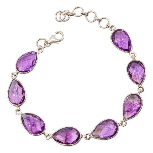 PULSERA CON AMATISTAS