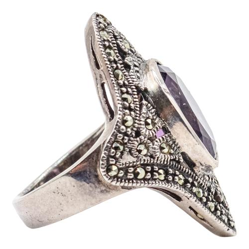 ANILLO LANZADERA CON AMATISTA