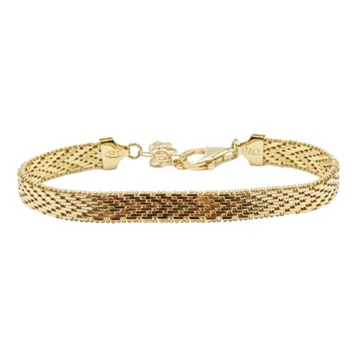 PULSERA DE MALLA DE PLATA