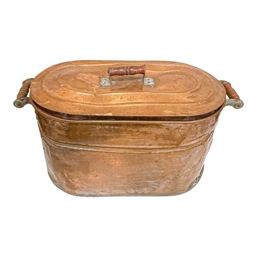 RECIPIENTE DE COBRE DE PRINCIPIOS DEL SIGLO XX