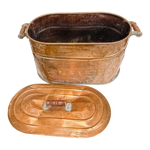 RECIPIENTE DE COBRE DE PRINCIPIOS DEL SIGLO XX