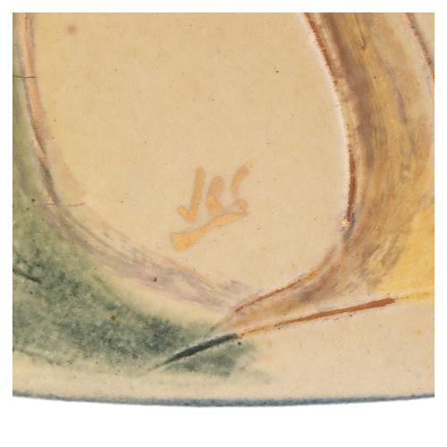 GRAN PLATO DECORATIVO EN CERÁMICA DE LA BISBAL