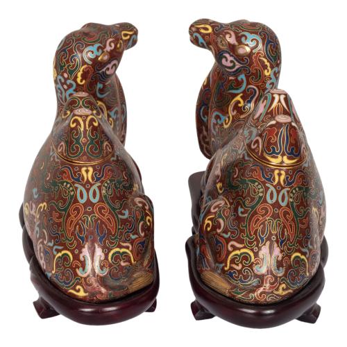 PAREJA DE FIGURAS ORIENTALES DEL ÚLTIMO TERCIO S.XX