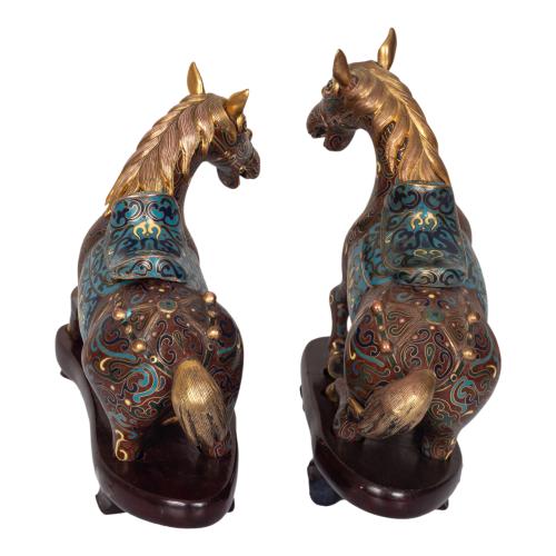 PAREJA DE FIGURAS ORIENTALES DEL ÚLTIMO TERCIO S.XX