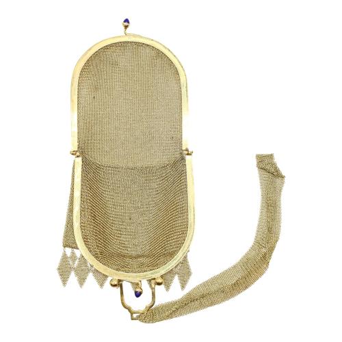 BOLSO DE MANO EN ORO, DE MEDIADOS S.XX