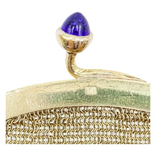 BOLSO DE MANO EN ORO, DE MEDIADOS S.XX