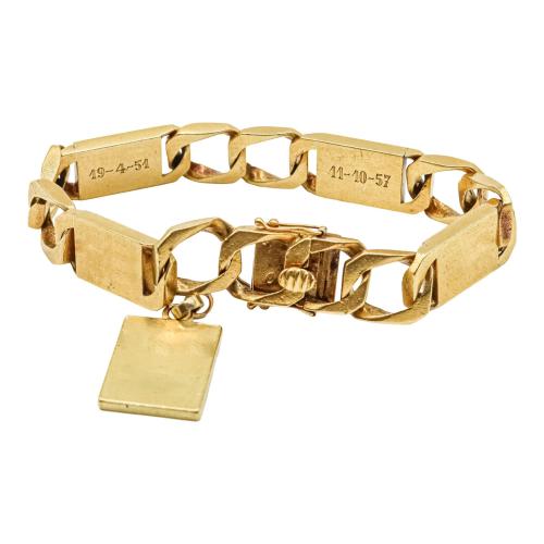 PULSERA NO ME OLVIDES DE MEDIADOS S.XX