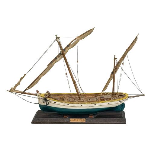 MAQUETA DE FALUCHO DE MEDIAODOS DEL S.XX