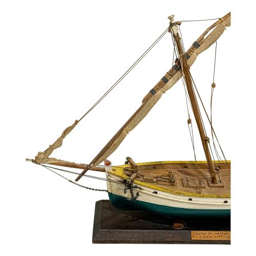 MAQUETA DE FALUCHO DE MEDIAODOS DEL S.XX