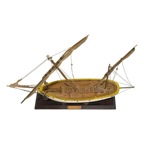 MAQUETA DE FALUCHO DE MEDIAODOS DEL S.XX