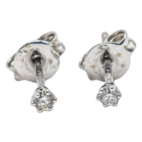PENDIENTES SOLITARIO CON BRILLANTES