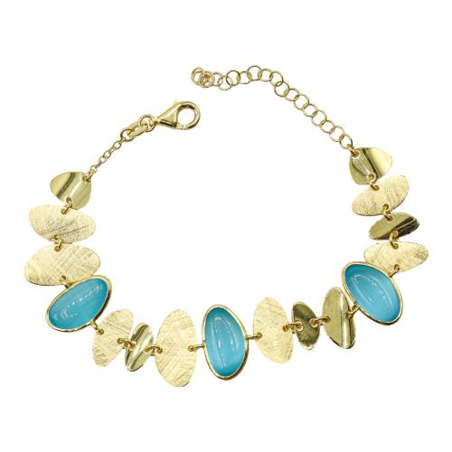 PULSERA CON CUARZOS AZULES
