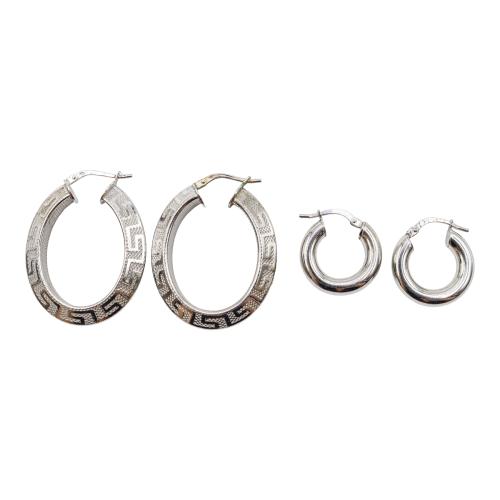 DOS PARES DE PENDIENTES ARGOLLAS