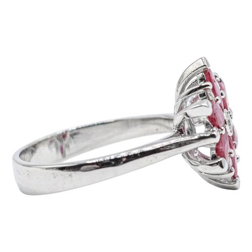 ANILLO CON RUBÍES Y BRILLANTES