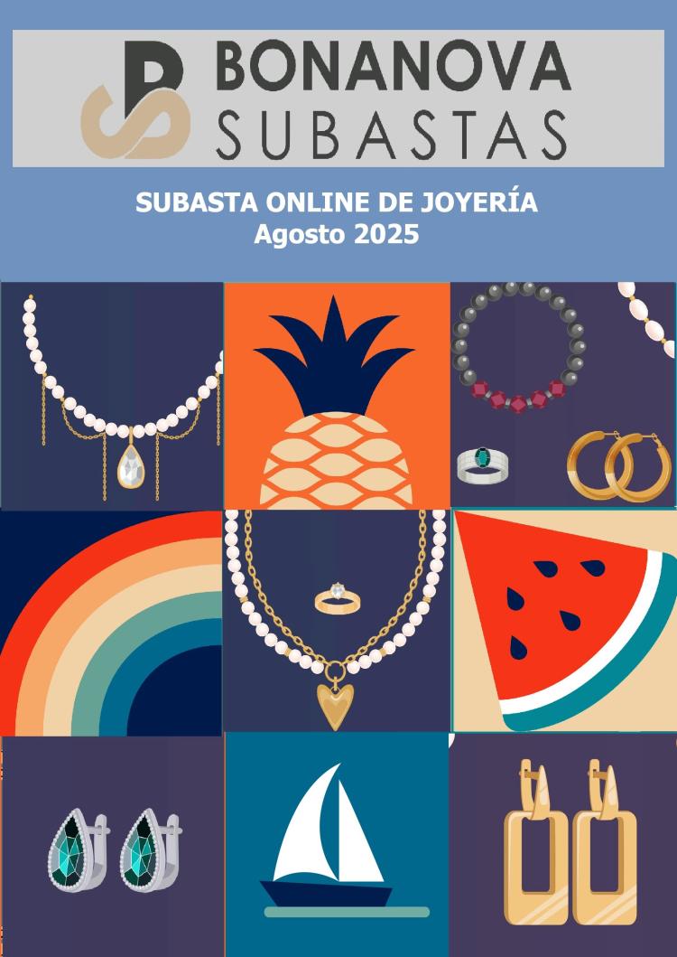 SUBASTA ONLINE DE JOYERÍA AGOSTO 2025